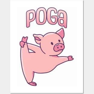 Pig Yoga or Poga or maybe Piga? Posters and Art